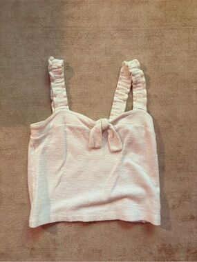 Madewell Tie-Front White Top